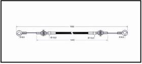 RECAMBIO FRENO INDUSTRIAL CA03635 - CABLE DE FRENO CESAB