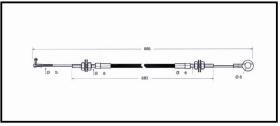 RECAMBIO FRENO INDUSTRIAL CA03643 - CABLE DE FRENO CESAB