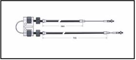 RECAMBIO FRENO INDUSTRIAL CA03645 - CABLE DE FRENO BALKANCAR