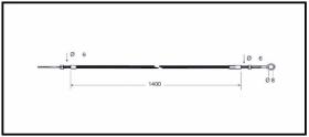 RECAMBIO FRENO INDUSTRIAL CA03657 - CABLE DE FRENO CESAB