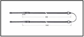 RECAMBIO FRENO INDUSTRIAL CA03590 - CABLE DE FRENO BALKANCAR