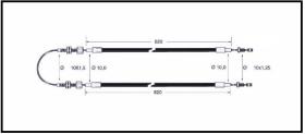 RECAMBIO FRENO INDUSTRIAL CA03593 - CABLE DE FRENO CESAB