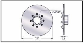 RECAMBIO FRENO INDUSTRIAL DF03659 - DISCOS DE FRENO CLARK