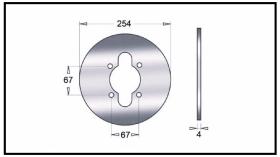 RECAMBIO FRENO INDUSTRIAL DF03663 - DISCOS DE FRENO CATERPILLAR