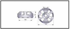 RECAMBIO FRENO INDUSTRIAL TF13508 - TAMBOR DE FRENO BT Ø 160