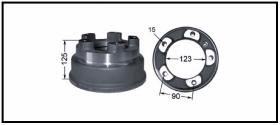 RECAMBIO FRENO INDUSTRIAL TF17608 - TAMBOR DE FRENO OM Ø 200