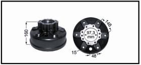 RECAMBIO FRENO INDUSTRIAL TF12508 - TAMBOR DE FRENO HYSTER Ø 260