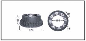 RECAMBIO FRENO INDUSTRIAL TF18608 - TAMBOR DE FRENO OM Ø 270