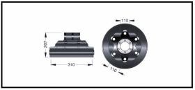 RECAMBIO FRENO INDUSTRIAL TF14008 - TAMBOR DE FRENO YALE Ø 320