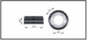 RECAMBIO FRENO INDUSTRIAL TF14908 - TAMBOR DE FRENO DAEWO Ø 315