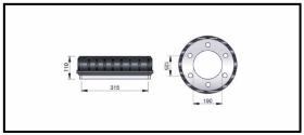 RECAMBIO FRENO INDUSTRIAL TF15108 - TAMBOR DE FRENO KOMATSU Ø 315