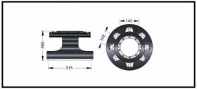 RECAMBIO FRENO INDUSTRIAL TF15008 - TAMBOR DE FRENO YALE Ø 315