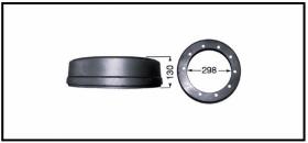 RECAMBIO FRENO INDUSTRIAL TF17208 - TAMBOR DE FRENO BATIONI&PAGANI Ø 400