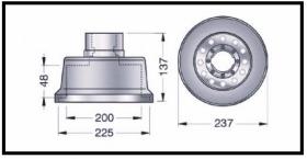 RECAMBIO FRENO INDUSTRIAL TF83528 - TAMBOR DE FRENO CESAB Ø 200