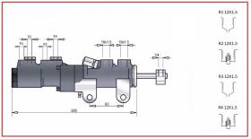 RECAMBIO FRENO INDUSTRIAL BF03598 - BOMBA SERVOFRENO BEMFRA FAI Ø 38/42