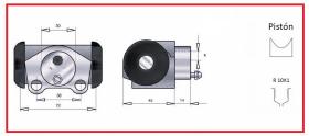 RECAMBIO FRENO INDUSTRIAL CF03604 - CILINDRO DE FRENO