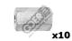 goer RH5102X - SET 10 RACORES HEMBRA 10X100 TUBO Ø6
