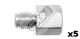 goer RR7045V - SET 5 RACORES REDUCTORES H7/16X20 - M3/8X24